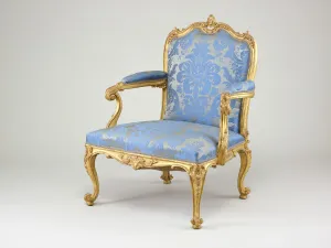 Gesso Prints: Armchair, England, c. 1765. Creator: Unknown