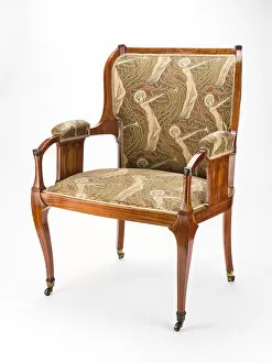 Armchair, England, c. 1885. Creator: Arthur Heygate Mackmurdo