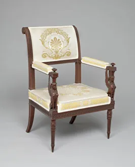 Armchair Gallery: Armchair, France, c. 1795. Creator: Georges Jacob