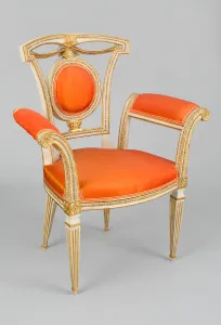 Reproduction Prints: Armchair (one of two), Toscana, c. 1800. Creator: Unknown