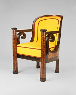 Modern Upholstery Prints: Armchair, Vienna, 1820 / 25. Creator: Unknown
