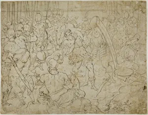 Armed Soldiers After Battle, c.1600. Creator: Unknown