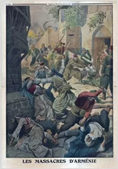 Stabbing Gallery: The Armenian Massacres, 1915. Creator: Unknown