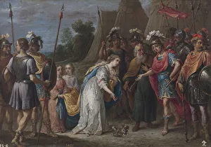 Armida before Godfrey of Bouillon, 1628?1630. Artist: Teniers, David, the Younger (1610-1690) Armida before Godfrey of Bouillon, 1628?1630. Artist: Teniers, David, the Younger (1610-1690)