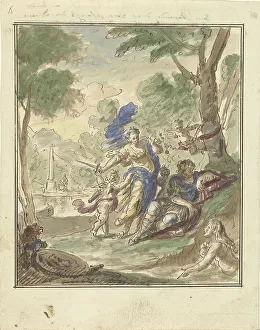 Nymegen Elias Van Prints: Armida and Rinaldo, 1677-1755. Creator: Elias van Nijmegen