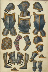Tournament Book Prints: Armor, about 1560-1570. Creator: Unknown
