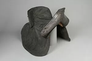 Armored Saddle, France, early 17th century. Creator: Unknown