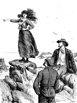 Tweed Prints: Armorel climbed lightly up the carn and stood upon the highest boulder!