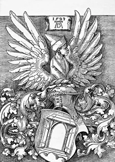 Service Co Prints: Armorial Bearings of the Durer Family, 1523, (1906). Artist: Albrecht Durer