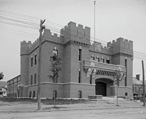 Massachusetts United States Prints: Armory, Holyoke, Mass. between 1900 and 1910. Creator: Unknown
