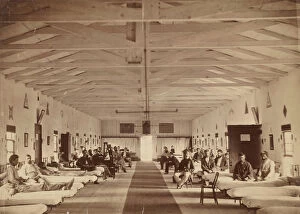 Beds Collection: Armory Square Hospital, Interior of Ward K, ca. 1863. Creator