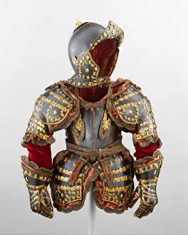 Louis Dieudonn Prints: Armour of Infante Luis, Prince of Asturias (1707-1724), French, Paris, dated 1712