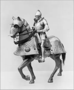 Nuremburg Prints: Armour for Man and Horse, German, Nuremberg, dated 1548, with later restorations