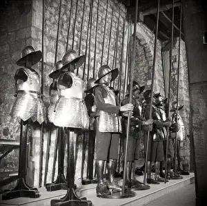 Display Prints: The Armoury, Tower of London, c1955. Creator: Arthur Charles Kirby Ware