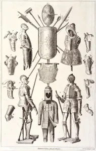 Armoury Prints: Arms and armour from the Tower of London, 1784. Artist: NC Goodnight