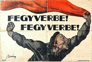Colour Photograph Prints: To Arms! To Arms!, 1919. Creator: Berény, Róbert (1887-1953)