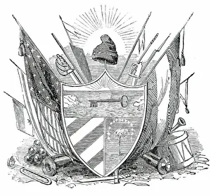 Arms of the Free State of Cuba, 1850. Creator: Unknown