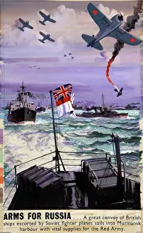 Fighter Prints: Arms for Russia, British poster