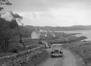 Armstrong-Siddeley 12 / 6 saloon of JC Wilson competing in the RSAC Scottish Rally, 1934