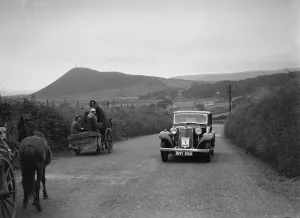 Swac Prints: Armstrong-Siddeley saloon of FN Morgan competing in the South Wales Auto Club Welsh Rally