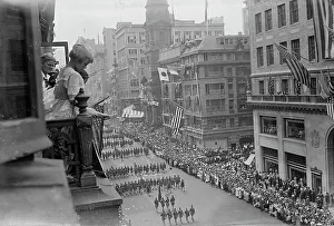 27th Division Prints: Army on 5th Ave. 30 Aug 1917. Creator: Bain News Service