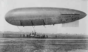Dirigible Prints: Army Airship, Beta II, between c1910 and c1915. Creator: Bain News Service