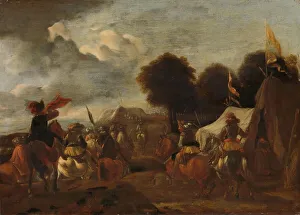 Army Camp Prints: Army Camp, 1625-1674. Creator: Anon