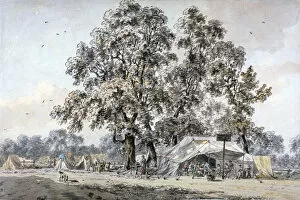 Grimm Collection: Army camp in Hyde Park, London, c1780