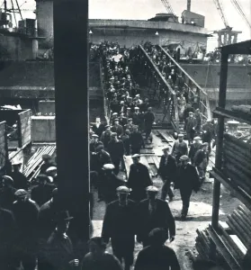 Heavy Industry Prints: Army behind the Fleets, 1941. Artist: Cecil Beaton