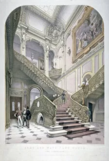 Pall Mall Gallery: The Army and Navy Club, Pall Mall, Westminster, London, 1853. Artist: Robert Kent Thomas