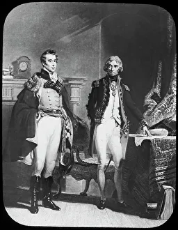 The Army and Navy, Wellington and Nelson, c1805. Artist: Newton & Co