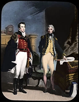 Irish Collection: The Army and Navy, Wellington and Nelson, c1805. Artist: Newton & Co
