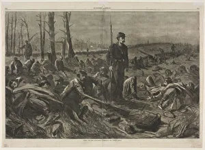 Army of othe Potomac - Sleeping on Their Arms, 1864. Creator: Winslow Homer (American, 1836-1910)