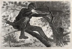 The Army of the Potomac - A Sharpshooter on Picket Duty, 1862. Creator: Winslow Homer (American