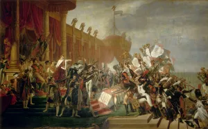 Jacques Louis 1748 1825 Prints: The Army takes an Oath to the Emperor after the Distribution of Eagles