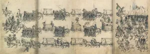 Crusade Prints: Army train (From the Medieval Housebook of Wolfegg Castle)