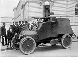 Telegraph Company Prints: Army, U.S. Armored Car, 1916. Creator: Harris & Ewing