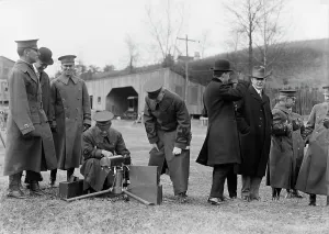 Research And Development Prints: Army, U.S. Machine Gun Tests, 1918