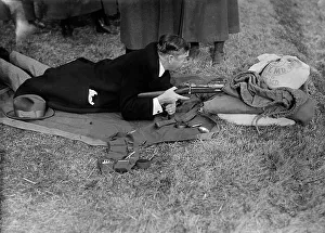 Bullet Prints: Army, U.S. Rifle Tests, 1918. Creator: Harris & Ewing