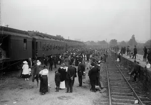 Troop Train Prints: Army, U.S. Troops In Training, 1917