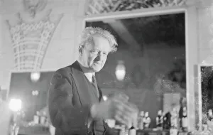 Social Life Prints: Arnold Genthe at a party, restaurant