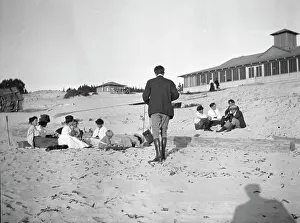 Arnold Genthe photographing George Sterling, Mary Austin, Jack London and Jimmie... c1896-c1942. Creator: Arnold Genthe