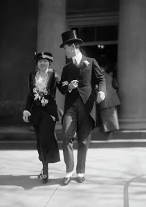 Arnold Robertson, British Diplomat, with Wife, 1917. Creator: Harris & Ewing. Arnold Robertson, British Diplomat, with Wife, 1917. Creator: Harris & Ewing