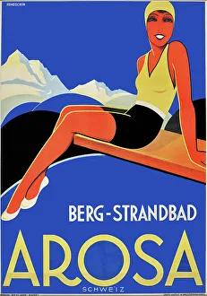 1933 Prints: Arosa, 1933. Creator: Handschin; Johannes (1899-1948)