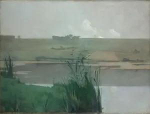 Haute Normandie Prints: Arques-la-Bataille, 1885. Creator: John Henry Twachtman