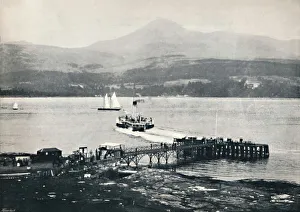 Firth Of Clyde Prints: Arran - Brodick Pier and Goatfell, 1895
