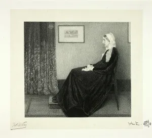 Whistler J Mcneill Prints: Arrangement in Grey and Black: Portrait of the Artist's Mother