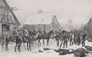 Photogravure Prints: Arrest of an Ambulance Corps, 1881. Creator: George Barrie