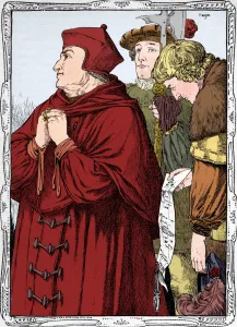 Cardinal Prints: The Arrest of Cardinal Wolsey, 1902. Artist: Patten Wilson