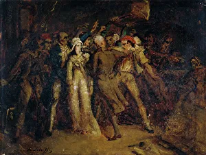 Civil Unrest Prints: Arrest of Charlotte Corday, c1830. Creator: Henry Scheffer